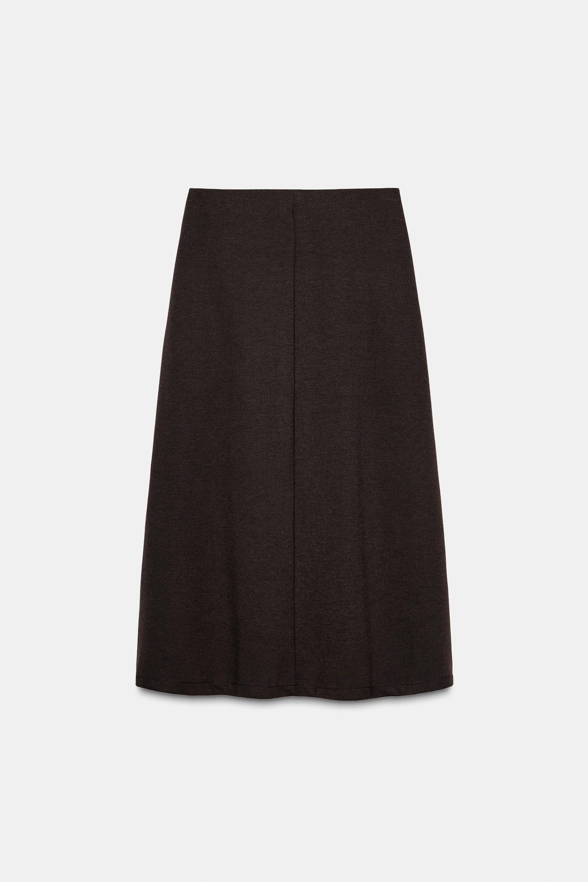 ASYMMETRIC MIDI SKIRT